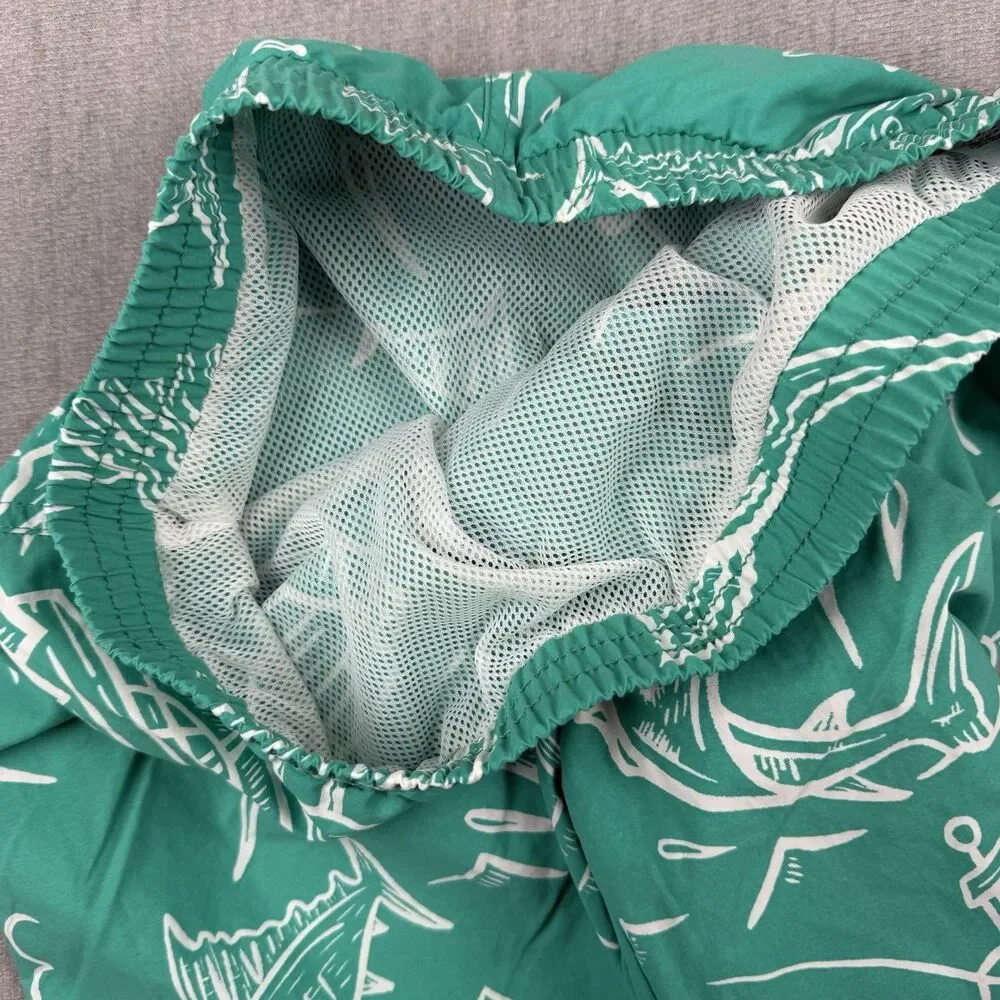 Columbia PFG Swim Trunks Youth XL (18/20) Blue Shorts UPF50 Omni Shade Fish Boat